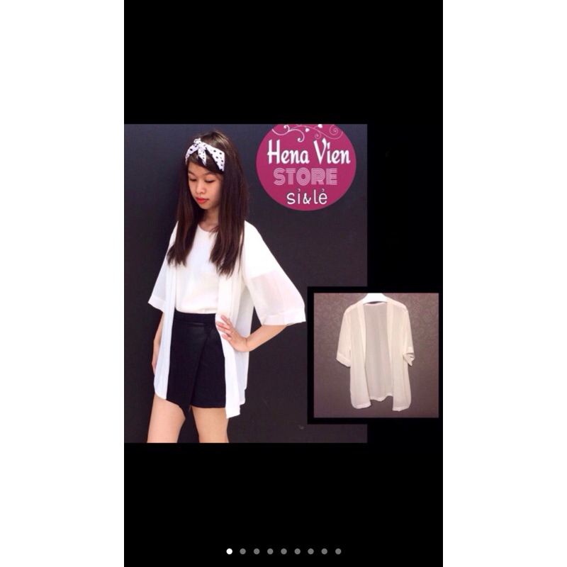 Kimono TRẮNG TRƠN