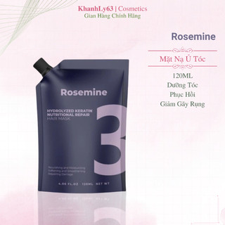  Mặt nạ ủ tóc Rosemine kem ủ tóc dưỡng tóc phục hồi và ngăn ngừa tóc gãy rụng 120ml 