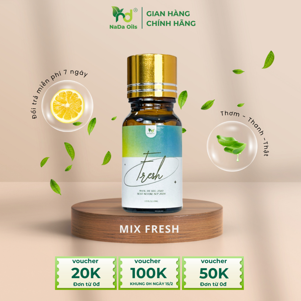 Tinh Dầu Mix Hương Nước Hoa Fresh_NADA OILS