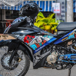 Tem Rời EXCITER 150 SAMURAI - MS78 - KHÔNG PHAI MÀU - DECALQ7