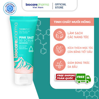  Tẩy Tế Bào Chết Da Đầu Muối Hồng Himalaya - Giảm bết tóc - Giảm gàu - Giúp phồng tóc - Tuýp 50gr 