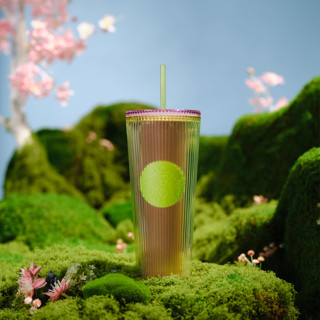 Bình Starbucks CCUP 24OZ PL GREEN PLEATED (710 mL)