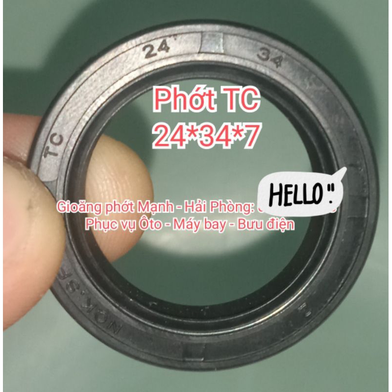 Phớt TC 24*34*7 , 24x34x7