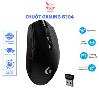 Chuột Không Dây Logitech G304 đen Aphavin, LIGHTSPEED WIRELESS GAMING, Hàng Nhập Khẩu, BH 12T, Tặng Pin