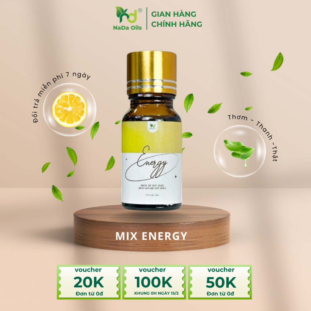 Tinh Dầu Mix Hương Nước Hoa Energy_NADA OILS