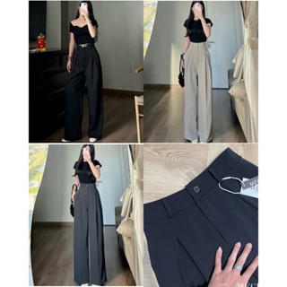 Quần tây ống siêu rộng [CHẤT MỊN-ẢNH THẬT]cạp cao tôn dáng vải mềm mại dày dặn cầm nặng tay- (003) -