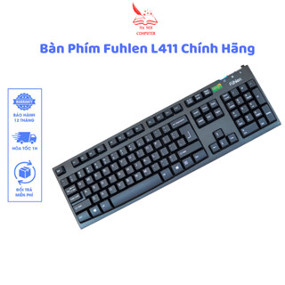 Bàn Phím Dây Fuhlen L411 Chính Hãng, Bh 2 Năm, Phím Văn Phòng, PC/Laptop, Siêu Bền, Phím Giá Rẻ