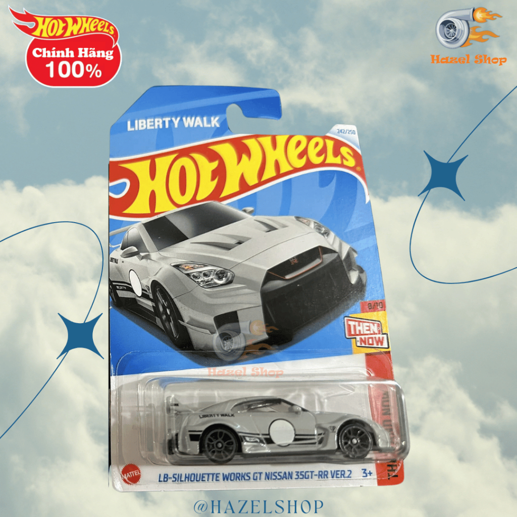 Hazel Shop - Xe mô hình Hot Wheels basic - LB-SILHOUETTE WORKS GT NISSAN 35GT-RR VER.2 (R35)
