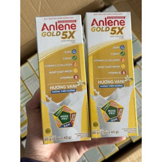 Combo 10 hộp Sữa Anlene Gold 5X hương vani dạng gói tiện dụng