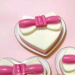 Khuôn silicon vỉ 6 nơ to làm thạch rau câu bánh bông lan mousse pudding socola