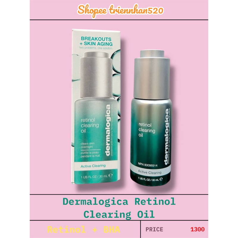 (Date mới) Serum giảm mụn chống lão hoá Dermalogica Retinol Clearing Oil