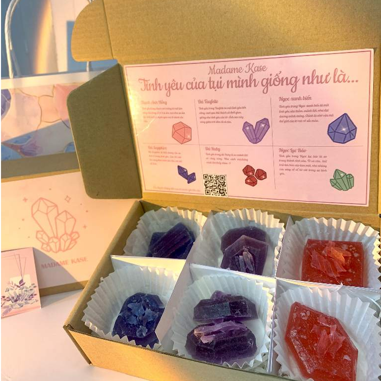 [Quà Tặng Valentine] Kẹo Thạch Đá Quý - Crystal Candy Gifts for Lovers