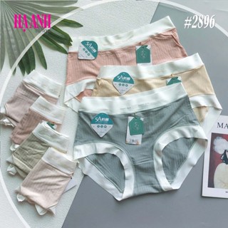2896 - Quần lót nữ thun tăm viền su mềm mại co dãn (60-70kg)