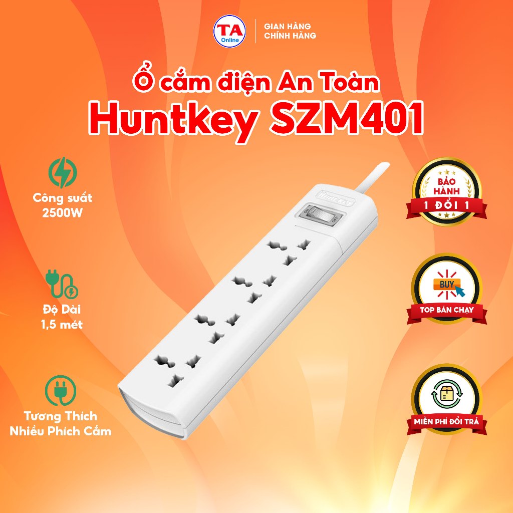 Ổ cắm điện Huntkey SZM401