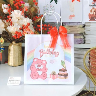 Túi Giấy quà tặng sinh nhật, túi và hộp đựng quà sinh nhật, túi happy birthday, túi gói quà phụ kiện trang trí sinh nhật