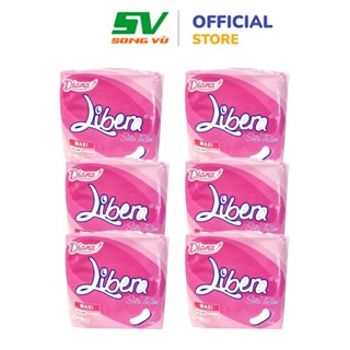 Combo 6 Gói Băng Vệ Sinh Diana Libera gói 8 miếng NPP Song Vũ