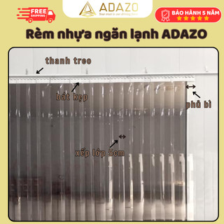  {Đủ kích thước} Rèm Nhựa Ngăn Lạnh Điều Hòa ADAZO  Trong Suốt Giá Rẻ Tặng Kèm Phụ Kiện Treo Cao Cấp 