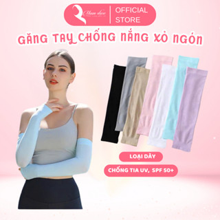 Găng tay, ống tay chống nắng xỏ hở ngón chống tia UV