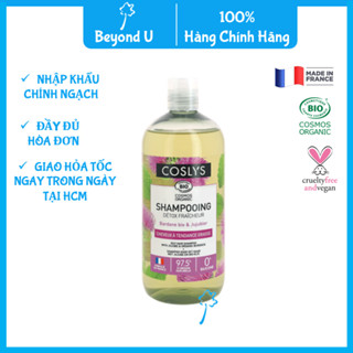 Dầu gội cho tóc dầu chiết xuất táo và ngưu bàng hữu cơ Coslys (500ml) - dầu gội organic chuẩn