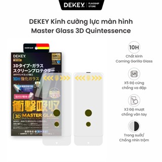 [Khung Trợ Dán] Kính Cường Lực DEKEY 3D Quintessence Khung Trợ Dán 2 Kính Cường Cao Cấp Nhất