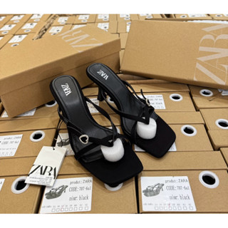  Guốc Zara đen xuất xịn 7cm 