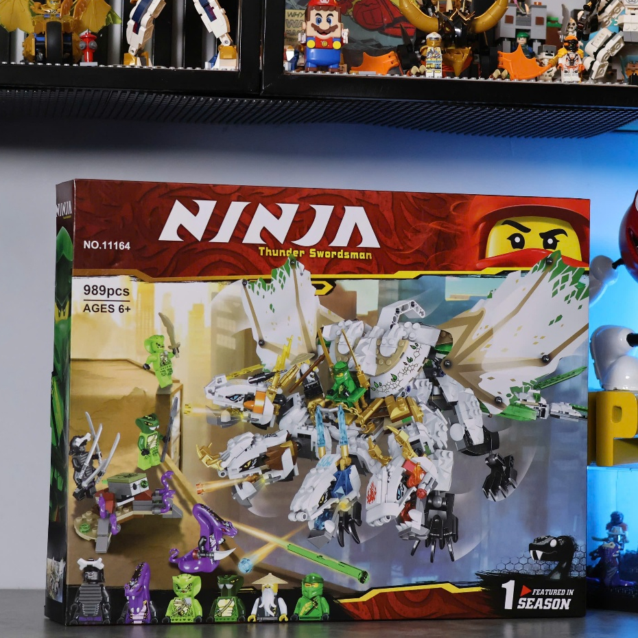 [Hỏa tốc 1h HCM][Ninjago] The Ultra Dragon Ninja City Mô hình đồ chơi lắp ráp | 989 Mảnh ghép.