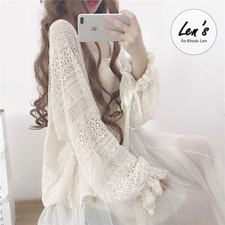 Áo Khoác Ren Tiểu Thư Nàng Len