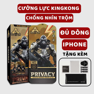 Kính Cường Lực iPhone KK Chống Nhìn Trộm Full Màn - iP 6/6s/7/8/Plus/X/XS/XR/11/12/13/14/15/16/Pro/Max/Mini - WOLFCASE
