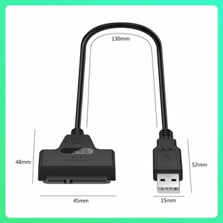 Cáp Chuyển Đổi USB 2.0 Sang 2.5 Inch Sata Cho Ổ Cứng 2.5 Inch