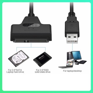 Cáp Chuyển Đổi USB 2.0 Sang 2.5 Inch Sata Cho Ổ Cứng 2.5 Inch