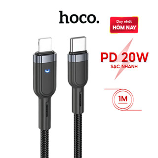 Dây sạc nhanh 20w Hoco, Cáp sạc điện thoại chính hãng cho phone x-14promax,chất liệu bọc dù dài 1m 1m2 2m 3m chống rối..