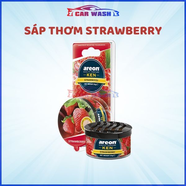 Sáp Thơm Areon Hương Dâu Tây Strawberry - Nước Hoa Ô Tô Khử Mùi Xe Hơi Cao Cấp