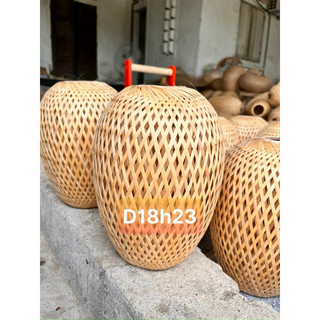 Đèn nhót mây tre đan