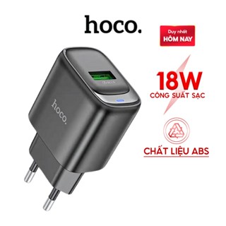 Củ sạc nhanh C140A 3.0 Hoco , cóc sạc thông minh 1 cổng 18w thiết kế nhỏ gọn tiện ích