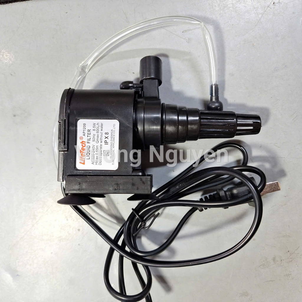 Máy bơm LifeTech AP1200 bơm hồ cá bơm tạo ô xi bể cá cảnh, vựa hải sản