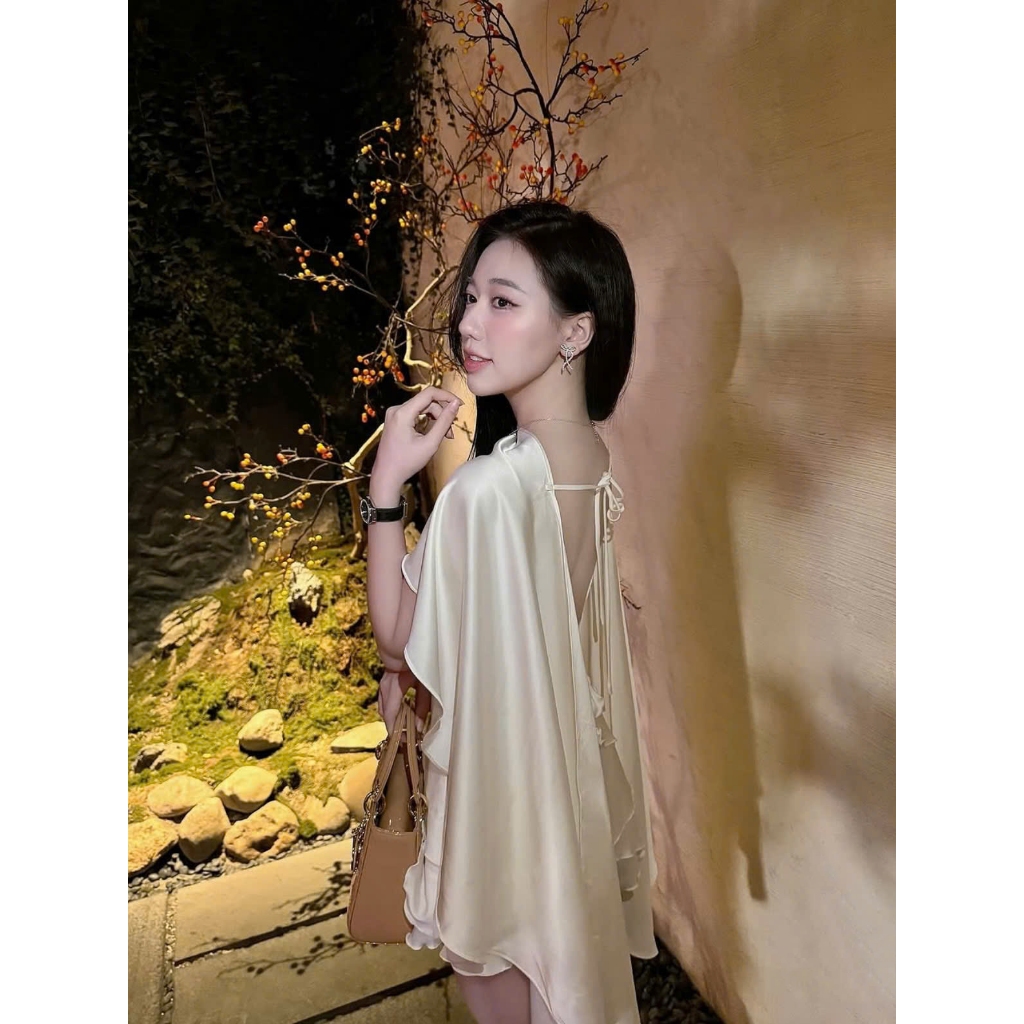 ✅Đầm Tiểu Thư Xinh Lụa Thướt Tha Phối Áo Choàng Siêu Xinh | BigBuy360 - bigbuy360.vn