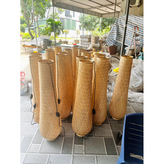 Đèn ngủ mây tre đan, đèn trang trí