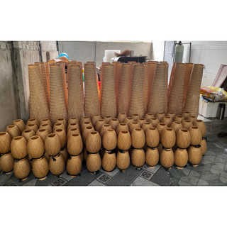 Đèn ngủ mây tre đan, đèn trang trí