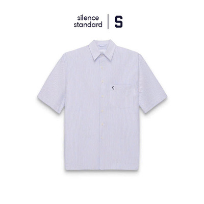Áo sơ mi ngắn tay SilenceStandard Premium Oxford Stripe [SO07]