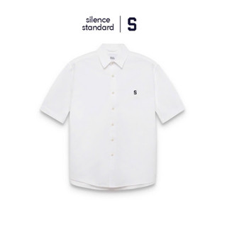 Áo sơ mi ngắn tay SilenceStandard Eco Oxford logo S/basic [SO12]