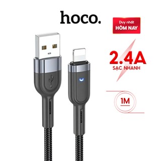  Dây sạc nhanh HOCO cáp sạc điện thoại chính hãng cổng usb dây dù bọc dùng cho phone 6-14 dài 1m,2m tiện lợi an toàn 