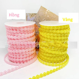 (2 mét) Dây hạt trai mẫu Hoa 10mm