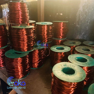 Dây đồng uốn cây cảnh 100g, dây đồng quấn động cơ motor tráng men bọc cách điện