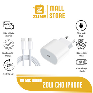 Sạc Nhanh PD 20W Chính hãng zin bóc máy - Không Nóng Máy ,An Toàn Ổn Định Bảo Hành 12 Tháng