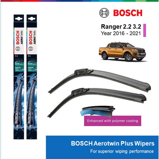 BỘ GẠT MƯA BOSCH AEROTWIN PLUS 24" & 16":FORD RANGER 2.0/2.2/3.2 ĐỜI XE 2016 ĐẾN 2021