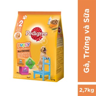 Thức ăn chó con Pedigree vị gà & trứng sữa túi 2.7kg