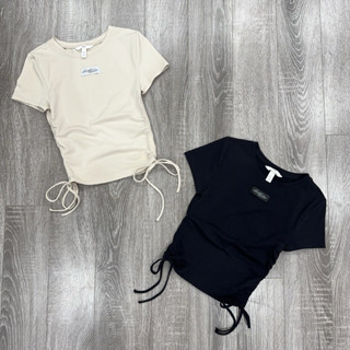 Áo cộc hè cho nữ Hm chun rút xuất dư xịn