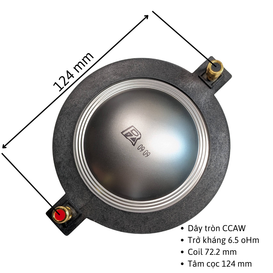 Coil treble 750 PA dây tròn có logo giá 1 cái