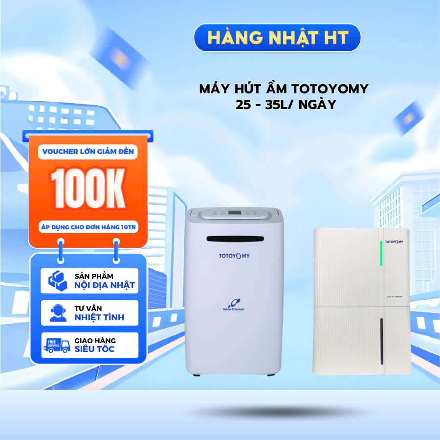 Máy hút ẩm đa năng TOTOYOMY TD-Z35N-W Tiêu chuẩn Nhật