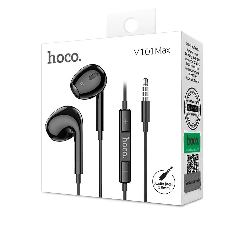 Tai nghe có dây Hoco M101 Max chân cắm jack 3.5mm nhét tai gaming giá rẻ dùng gọi điện nghe nhạc chơ